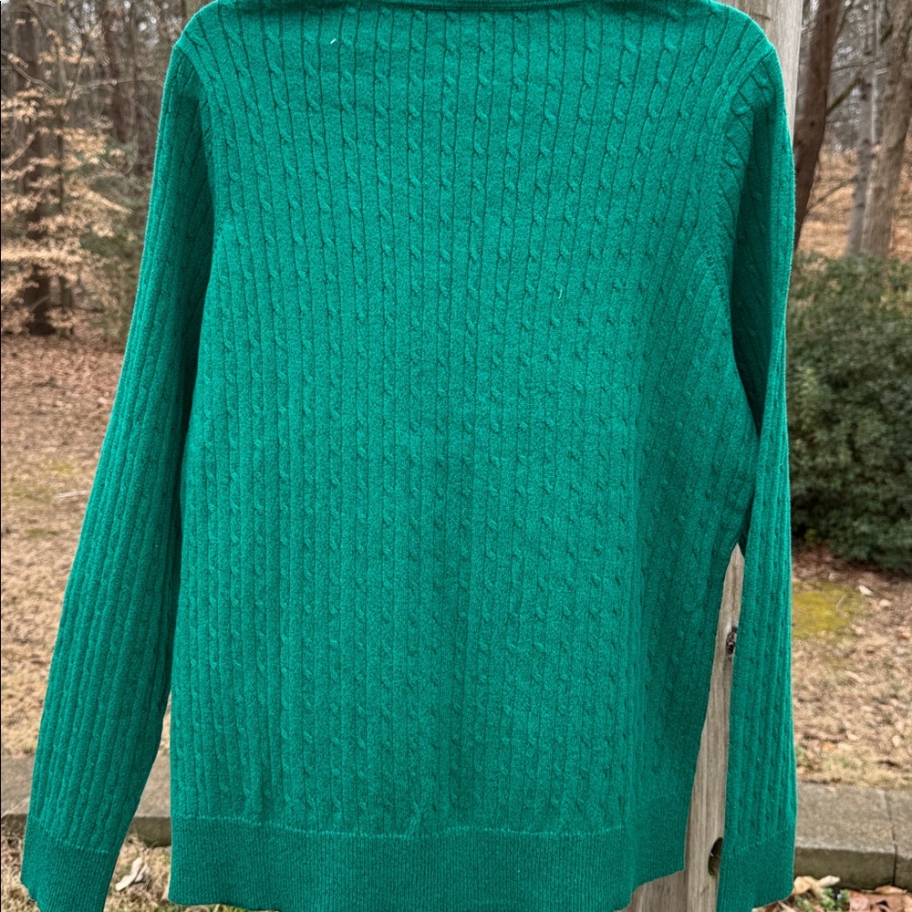 Kim Rogers Emerald Cable Knit Sweater - Picture 6 of 6
